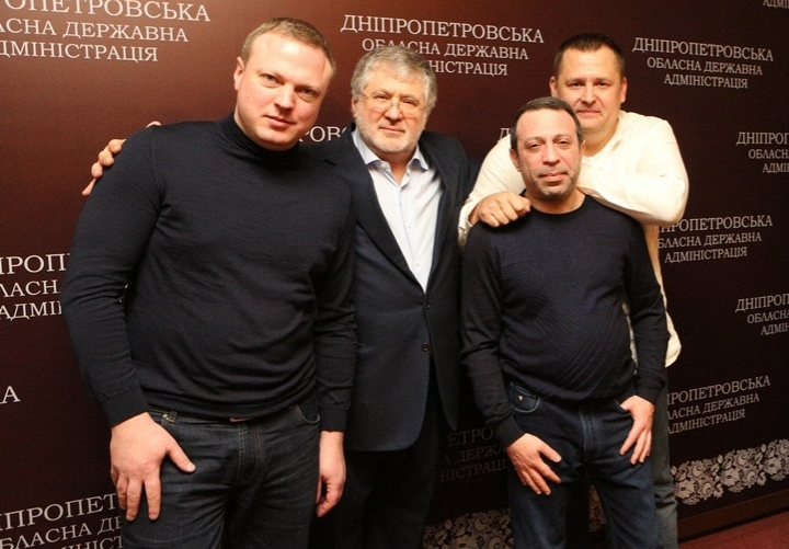 Святослав Олійник, Ігор Коломойський, Геннадій Корбан та Борис Філатов (фото: nv.ua)
