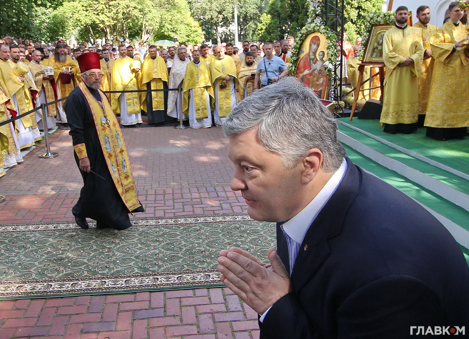 Петро Порошенко під час урочистостей присвячених Дню хрещення Київської Русі, 28 липня 2019 року