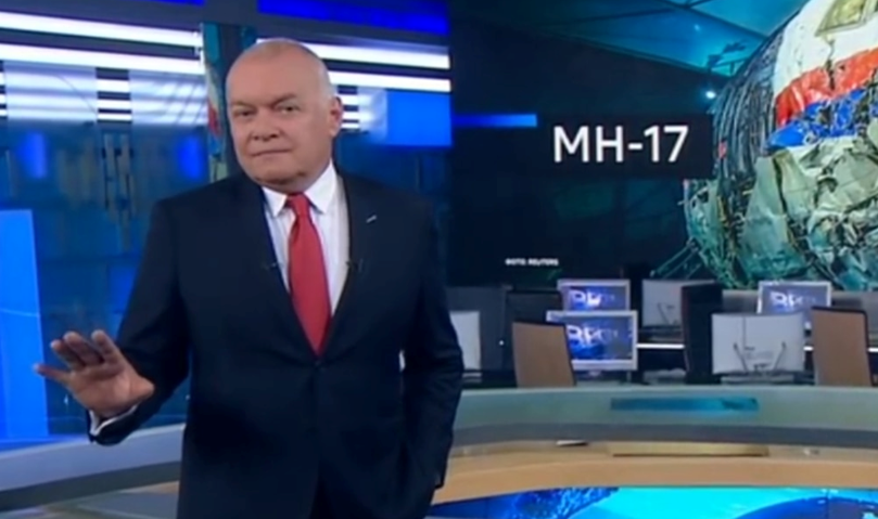 Під час суду у справі МН17 російські інформаційні терористи продовжували ширити брехливі версії катастрофиСкріншот відео програми Дмитра Кисельова