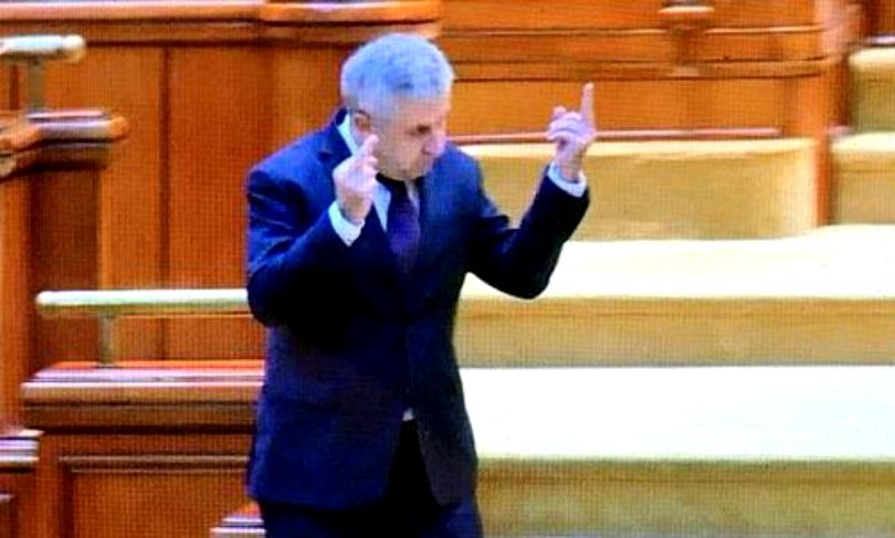 Жест віце-спікера нижньої палати румунського парламенту Флоріна Йордаке на адресу опозиції