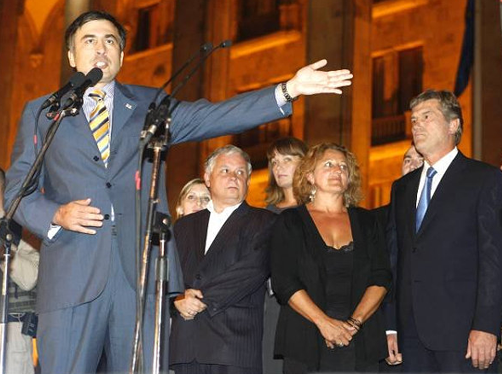 Експрезидент України Віктор Ющенко в 2008 році відкрито підтримав Грузію на фоні російської агресії