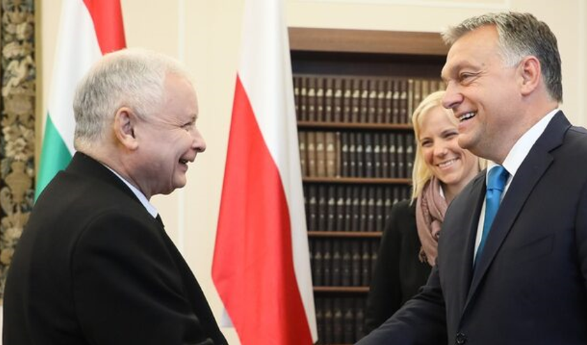 Ярослав Качинський і Віктор Орбан (фото: dorzeczy.pl)