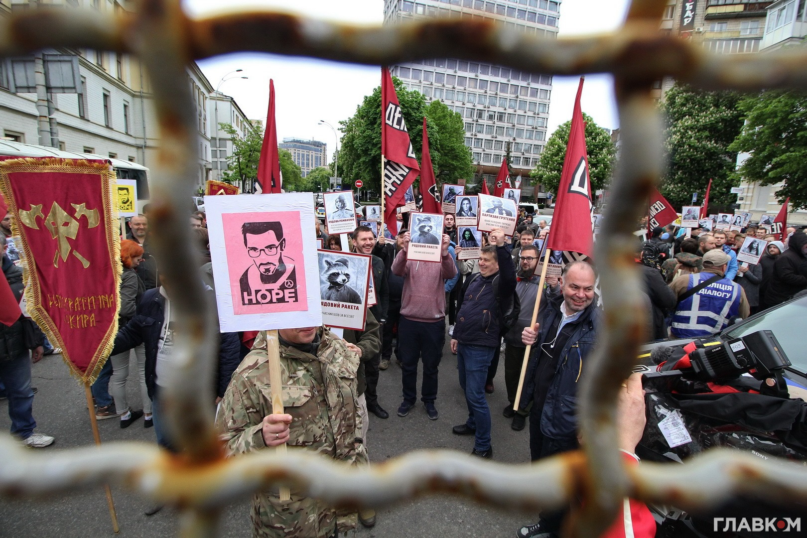 Активісти «Демосокири» у центрі Києва 9 травня 2019 року