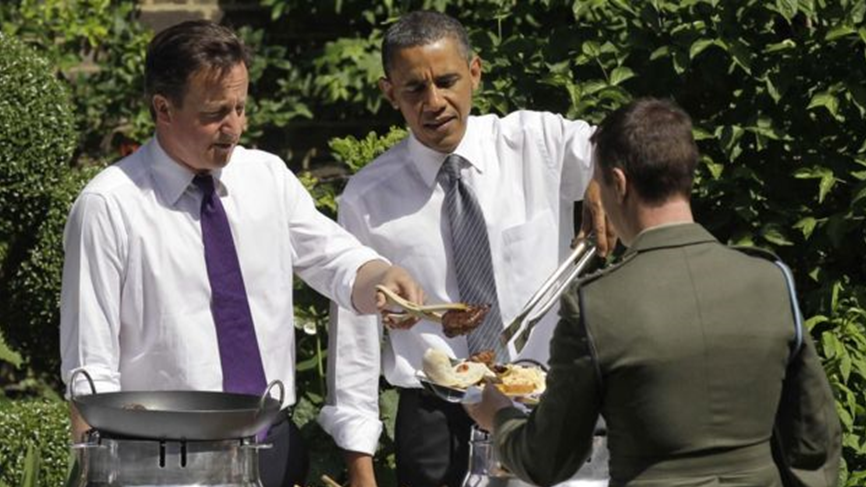 Барак Обама взяв участь у барбекю в Британії у 2011 році