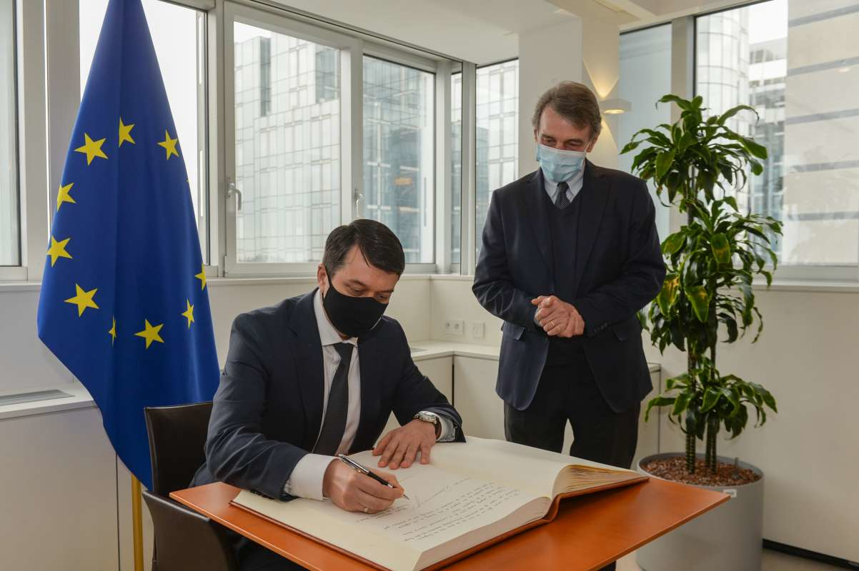 Меморандум підписано під час офіційного візиту Разумкова до Брюсселя