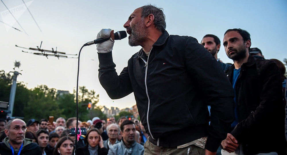 Лідер протестів у Вірменії Нікол Пашинян