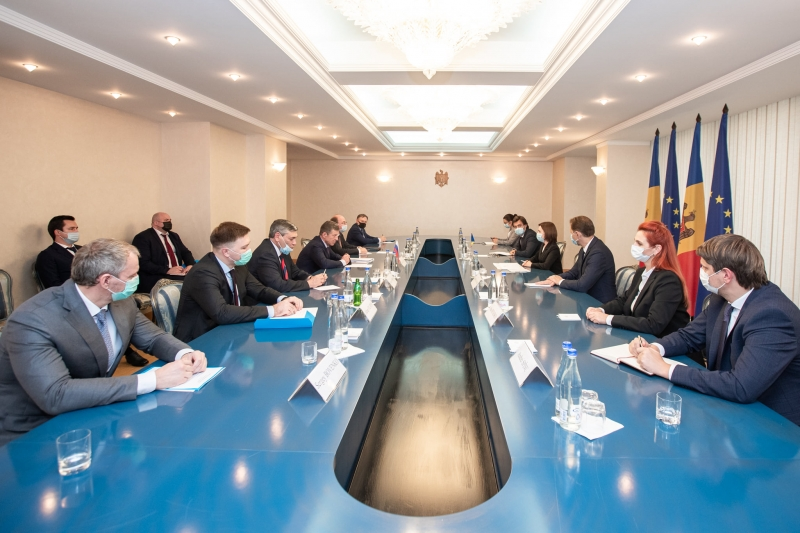 Візит Дмитра Козака в Кишинів. Переговори з президенткою Санду Фото: сайт президента Молдови