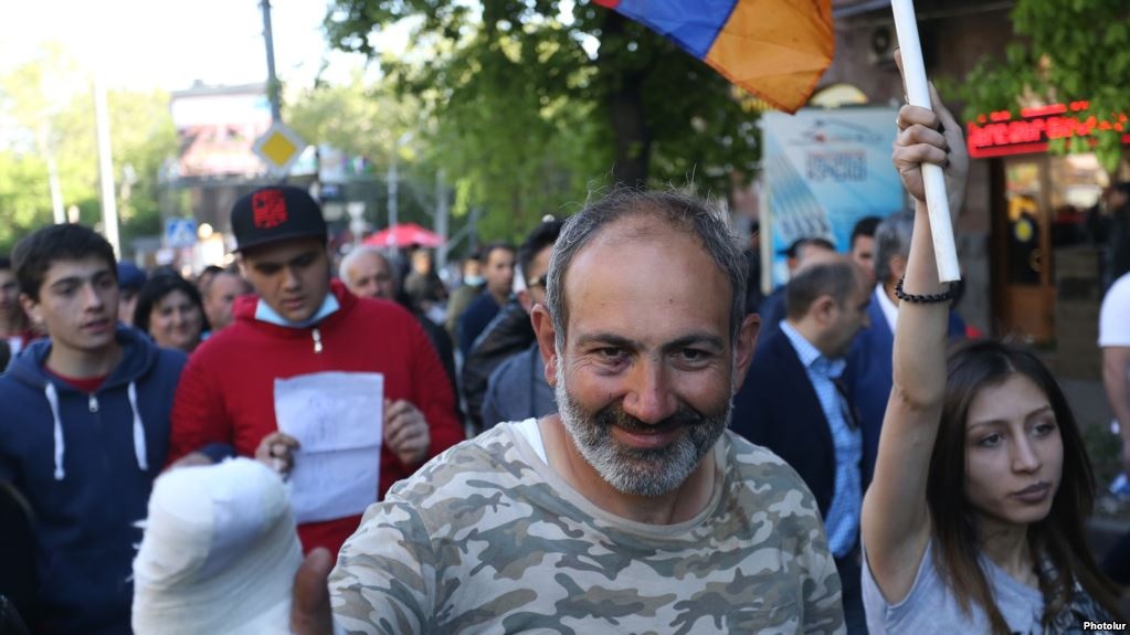 Один із лідерів протестів у Вірменії Нікол Пашинян