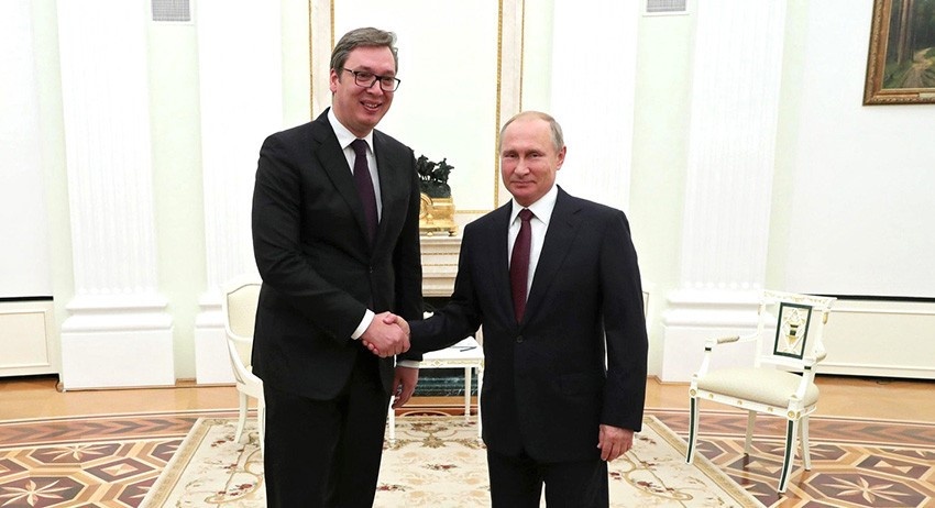 Путін 7 січня нагородив Александра Вучича орденом Олександра Невського. 17 січня президент РФ прибуде у Белград