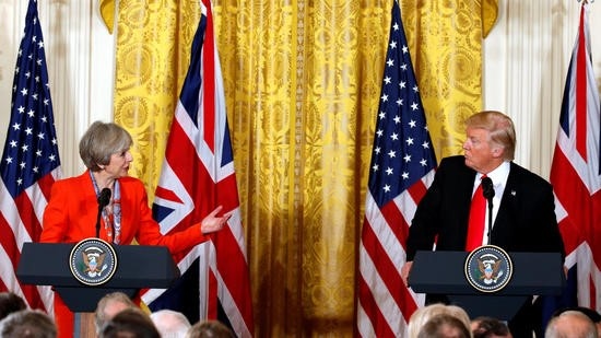 Очільниця британського уряду Тереза Мей довела до відома президента Трампа незгоду європейців скасовувати санкції проти Росії. Фото Reuters