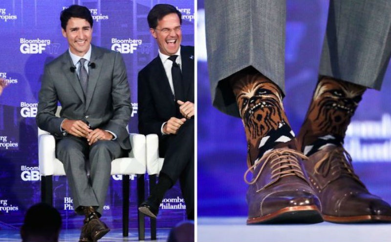 Канадський прем’єр Трюдо полюбляє експерементувати зі шкарпетками