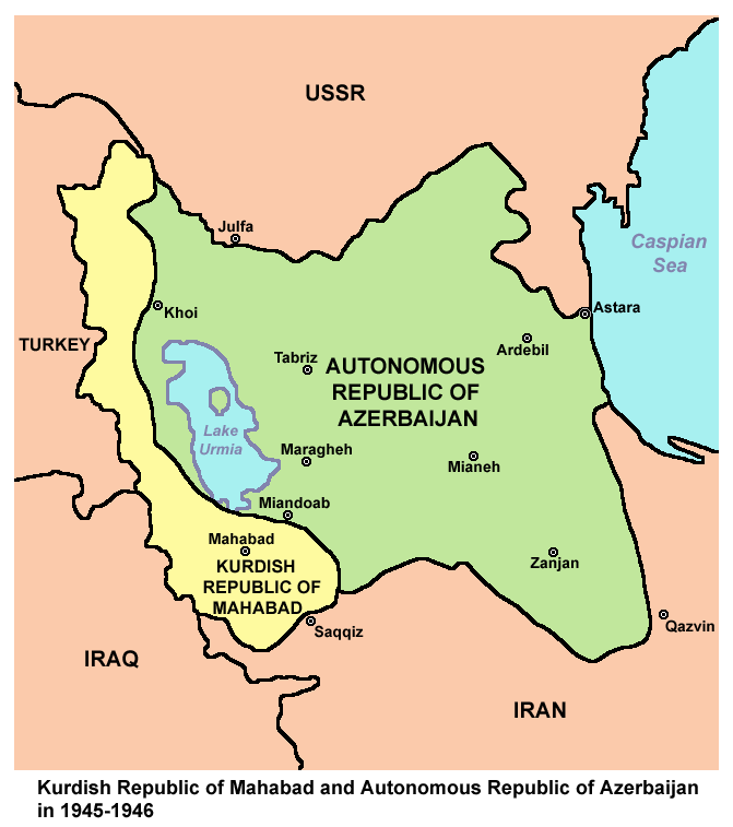 Курдська Мехабадська республіка і Демократична республіка Азербайджан