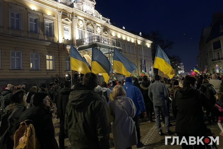 У Софії відбулася багатотисячна акція на підтримку України