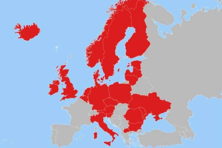 Європа закриває повітряний простір для Росії. Фото: Telegram Андрія Цаплієнка
