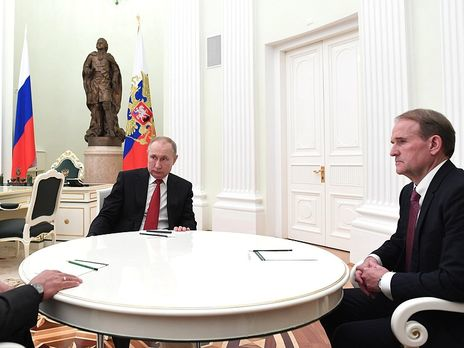 Володимир Путін і Віктор Медведчук. Фото з сайту Кремля