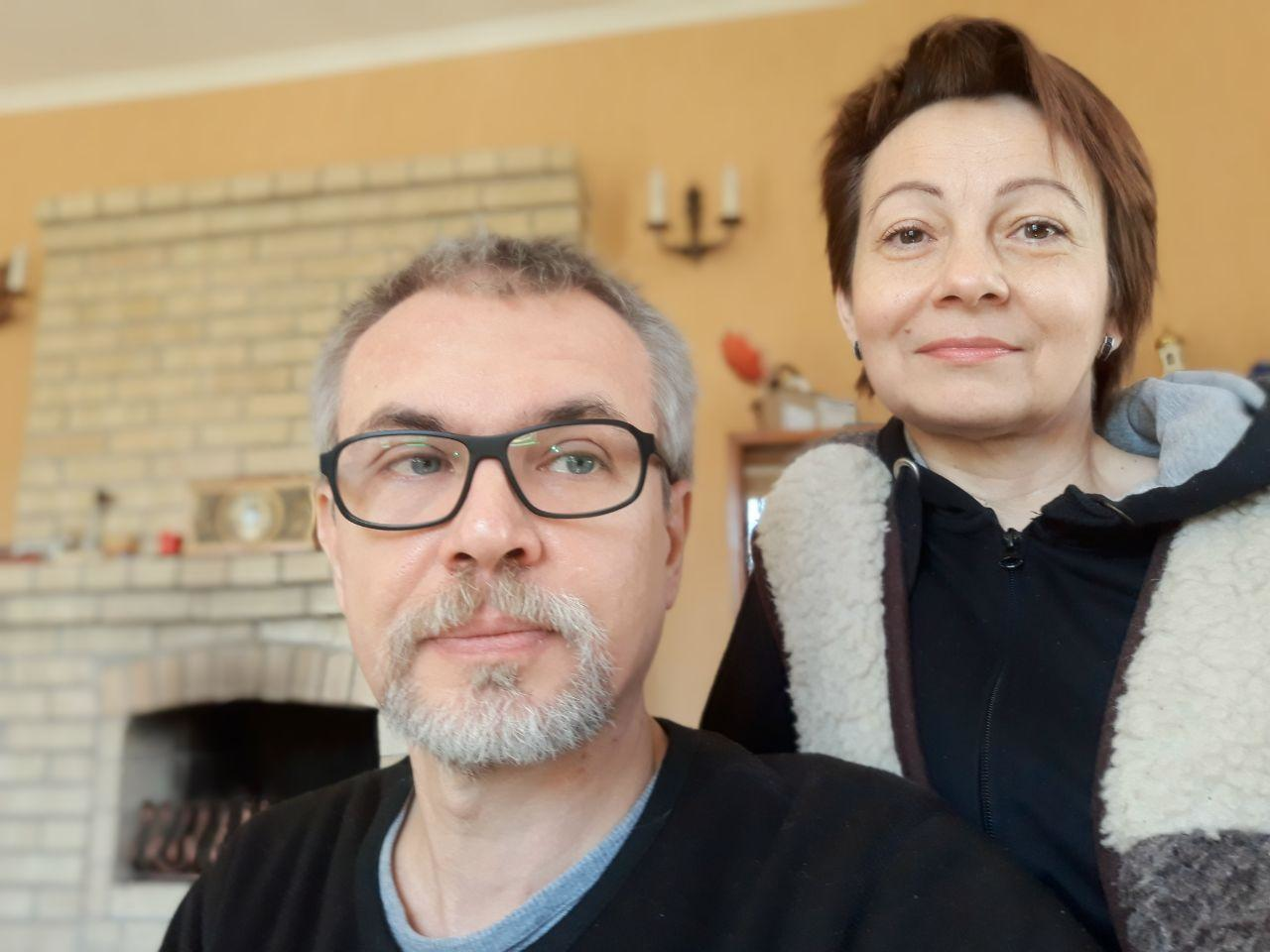 Елена Лазарева и Андрей Кочмурадов, апрель 2020 года. Фото Spektr. Press