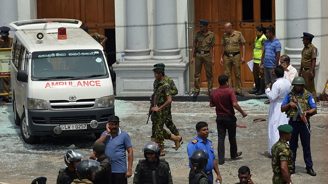 Взрыв на Шри-Ланке. Фото: AFP