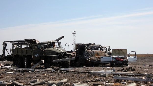 Луганский аэропорт, как и Донецкий, был почти полностью уничтожен в результате боев в 2014 году