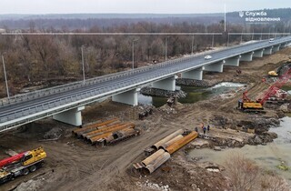 На Київщині відновили міст через річку Тетерів, зруйнований у 2022 році