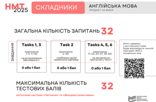 НМТ-2025: стало відомо, як нараховуватимуться бали з кожного предмету