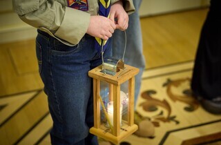 Пластуни передали Зеленському Вифлеємський вогонь миру (фото)