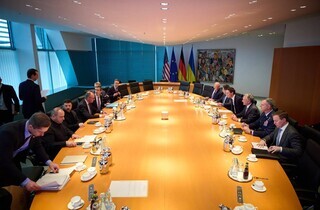 Розпочалася зустріч Зеленського, Мерца і спецпосланців США: перші кадри