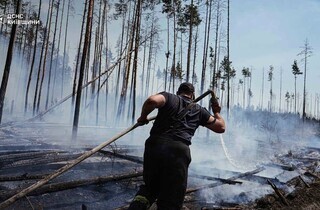Спека під 50°C та сотні рятувальників: у Чорнобильській зоні триває гасіння пожежі (фото)