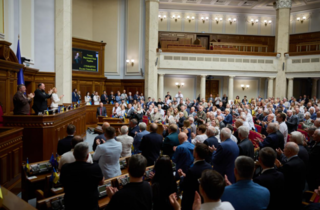 Депутати, які проголосили Незалежність 35 років тому, знову зібралися у Раді (фото)