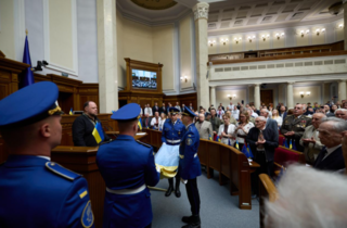 Депутати, які проголосили Незалежність 35 років тому, знову зібралися у Раді (фото)
