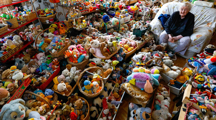 20 тысяч мягких игрушек. Невероятная коллекция 86-летней бельгийки