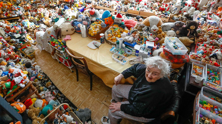 20 тысяч мягких игрушек. Невероятная коллекция 86-летней бельгийки