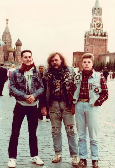 Металлисты на Красной площади. СССР, Москва, 1989 год. Фото: Димы Саббата.
