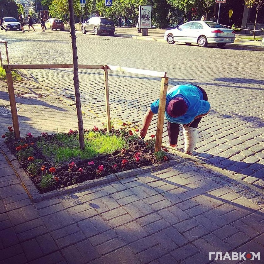 Жінка-безхатченко зайнялася садівництвом під АП