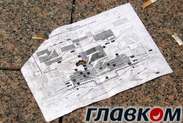 План-схема розташування міліції біля Київради